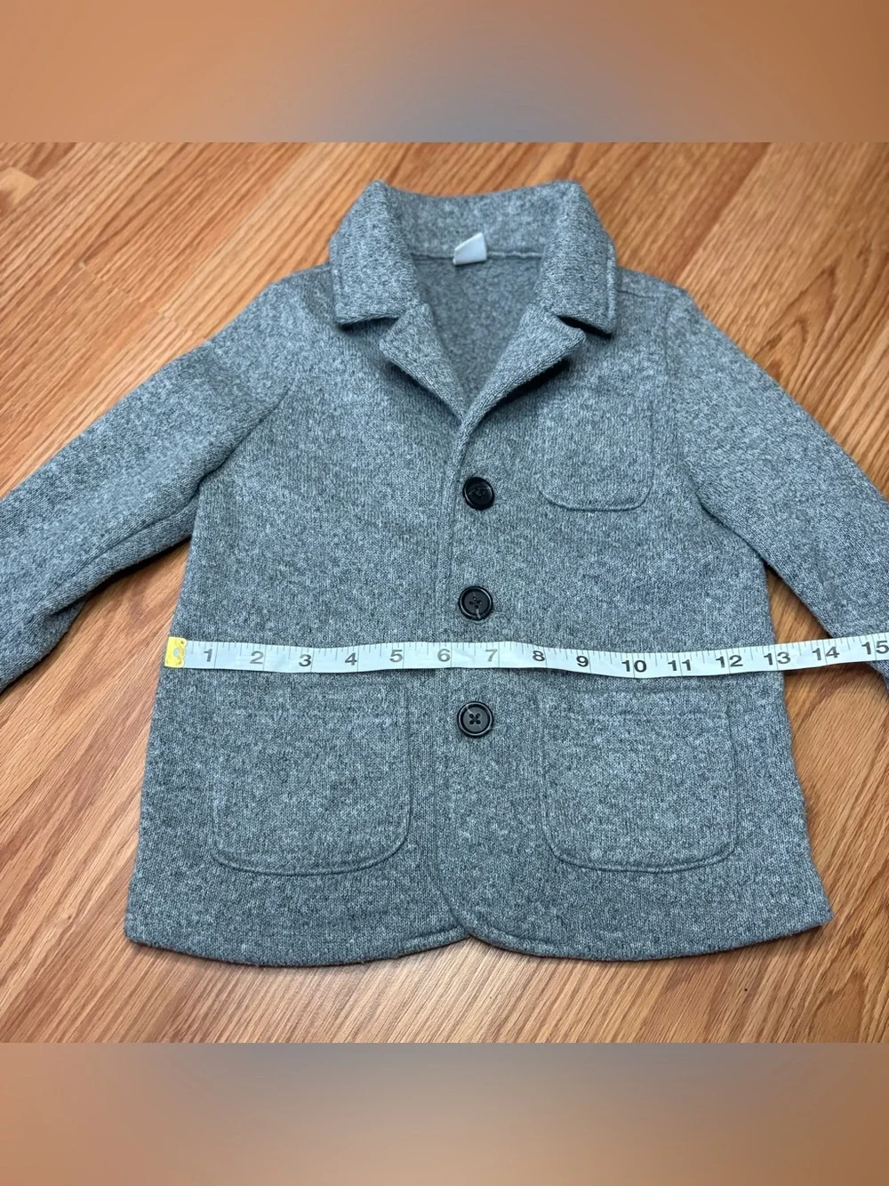 Old Navy Gray Kids Pea Coat with Buttons